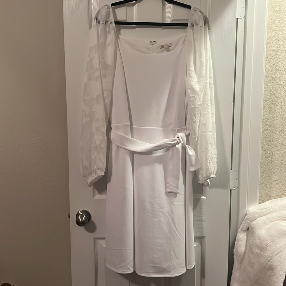 A-Line white dress-worn once